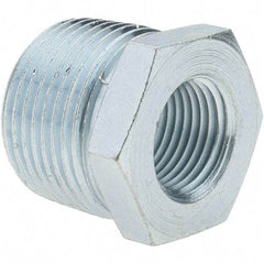 Value Collection - Class 150, 3/4 x 3/8" Galvanized Pipe Hex Bushing - Threaded, Malleable Iron - Industrial Tool & Supply
