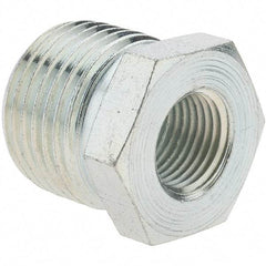 Value Collection - Class 150, 3/8 x 1/8" Galvanized Pipe Hex Bushing - Threaded, Malleable Iron - Industrial Tool & Supply