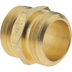 Value Collection - 3/4 Garden Hose Adapter - Brass, Male Hose to Male Hose Connector - Industrial Tool & Supply