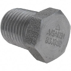 Value Collection - Size 1/4", Class 3,000, Forged Carbon Steel Black Pipe Hex Plug - NPT End Connection - Industrial Tool & Supply