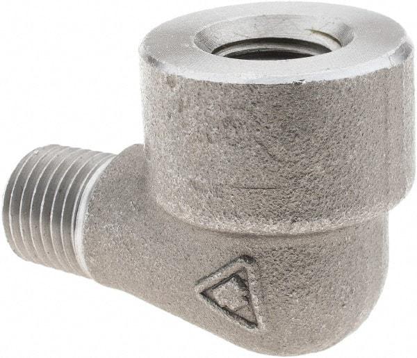 Value Collection - Size 1/4", Class 3,000, Forged Carbon Steel Black Pipe 90° Street Elbow - NPT End Connection - Industrial Tool & Supply