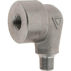 Value Collection - Size 1/8", Class 3,000, Forged Carbon Steel Black Pipe 90° Street Elbow - NPT End Connection - Industrial Tool & Supply