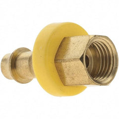 Value Collection - 1/4" ID 3/16 UNF Barbed Push On Inverted Female Rigid Fitting - Brass - Industrial Tool & Supply
