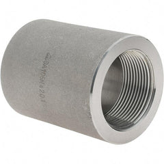 Value Collection - Size 1-1/2", Class 3,000, Forged Carbon Steel Black Pipe Coupling - NPT End Connection - Industrial Tool & Supply