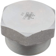Value Collection - Size 2", Class 3,000, Forged Carbon Steel Black Pipe Hex Plug - NPT End Connection - Industrial Tool & Supply