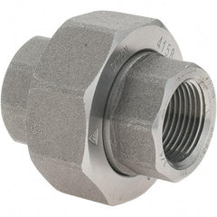 Value Collection - Size 3/4", Class 3,000, Forged Carbon Steel Black Pipe Union - NPT End Connection - Industrial Tool & Supply