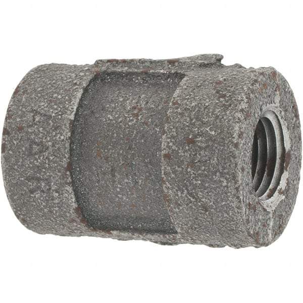 Value Collection - Size 1/4", Class 300, Malleable Iron Black Pipe Coupling - 300 psi, Threaded End Connection - Industrial Tool & Supply