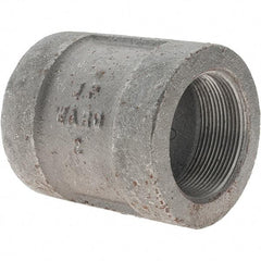 Value Collection - Size 2", Class 300, Malleable Iron Black Pipe Coupling - 300 psi, Threaded End Connection - Industrial Tool & Supply