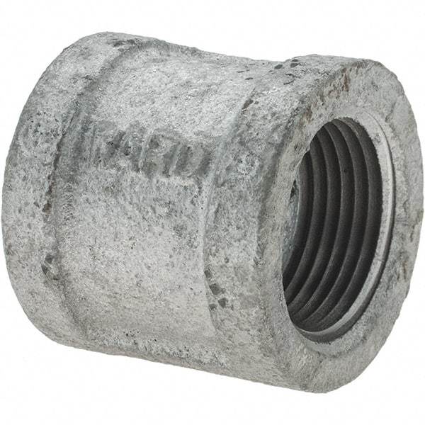 Value Collection - Class 150, 1" Galvanized Pipe Coupling (Right Hand) - Threaded, Malleable Iron - Industrial Tool & Supply