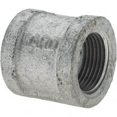 Value Collection - Class 150, 1" Galvanized Pipe Coupling (Right Hand) - Threaded, Malleable Iron - Industrial Tool & Supply