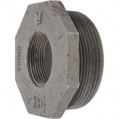 Value Collection - Class 150, 3 x 1-1/2" Black Pipe Hex Bushing - Threaded, Malleable Iron - Industrial Tool & Supply