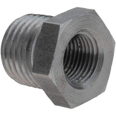 Value Collection - Size 1/4 x 1/8", Class 150, Steel Black Pipe Hex Bushing - 150 psi, Threaded End Connection - Industrial Tool & Supply