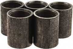 Value Collection - Size 1", Class 150, Malleable Iron Black Pipe Coupling - 150 psi, Threaded End Connection - Industrial Tool & Supply