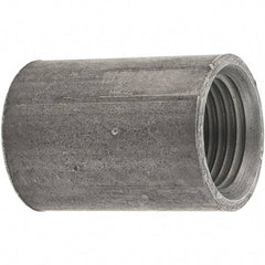 Value Collection - Size 1/2", Class 150, Malleable Iron Black Pipe Coupling - 150 psi, Threaded End Connection - Industrial Tool & Supply