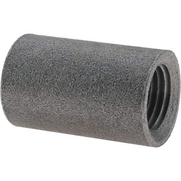 Value Collection - Size 1/4", Class 150, Malleable Iron Black Pipe Coupling - 150 psi, Threaded End Connection - Industrial Tool & Supply
