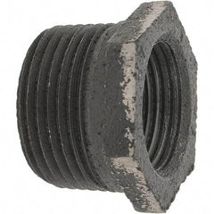 Value Collection - Size 1 x 3/4", Class 150, Steel Black Pipe Hex Bushing - 150 psi, Threaded End Connection - Industrial Tool & Supply