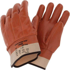 Value Collection - Size L (10) Cold Protection Work Gloves - For Winter Transportation, Field Work, Cold Storage, Fully Coated, Safety Cuff, Tan, Paired - Industrial Tool & Supply