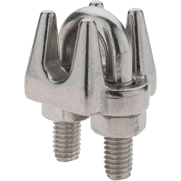 Value Collection - 1/4" Wire Rope Clips - Stainless Steel - Industrial Tool & Supply