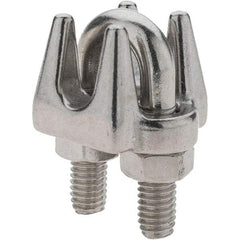 Value Collection - 1/4" Wire Rope Clips - Stainless Steel - Industrial Tool & Supply