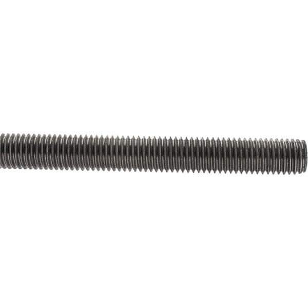 Value Collection - M14x2 1m Long, Steel Metric Threaded Rod - Zinc-Plated Finish - Industrial Tool & Supply