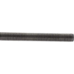 Value Collection - M14x2 1m Long, Steel Metric Threaded Rod - Zinc-Plated Finish - Industrial Tool & Supply
