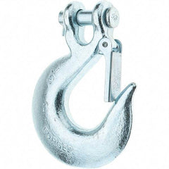 Value Collection - 1/2" Chain Diam, 43 Chain Grade Clevis Hook - 9,200 Lb Capacity, 3/4" Hook Throat, 4" OAL - Industrial Tool & Supply