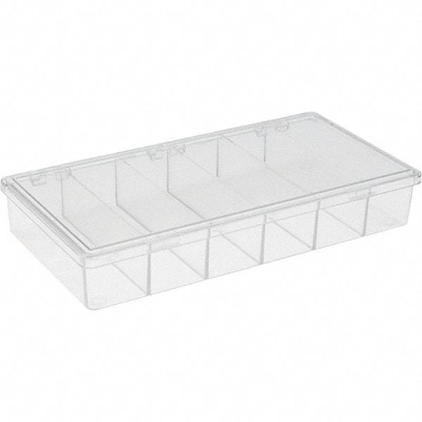 Value Collection - 8-1/4" Wide x 1-3/8" High x 4-1/4" Deep, Small Parts Storage Box - Plastic Frame - Industrial Tool & Supply