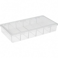 Value Collection - 8-1/4" Wide x 1-3/8" High x 4-1/4" Deep, Small Parts Storage Box - Plastic Frame - Industrial Tool & Supply
