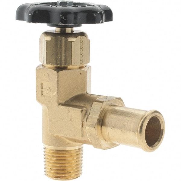 Parker - Hose I.D. x MNPTF End Connection Brass Truck Valve - 3.73" OAL - Industrial Tool & Supply