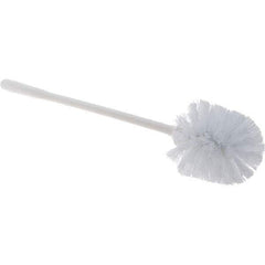 Value Collection - Toilet Bowl Brush - Synthetic, Plastic Handle, White - Industrial Tool & Supply