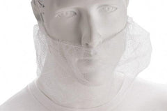Value Collection - Disposable Beard Covers, Bouffants & Hairnets Type: Beard Cover Material: Nylon - Industrial Tool & Supply