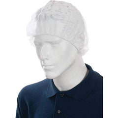 Value Collection - Disposable Beard Covers, Bouffants & Hairnets Type: Hairnet Material: Nylon - Industrial Tool & Supply