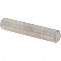 Value Collection - 3/16" Diam x 1" Pin Length Grade 8 Alloy Steel Standard Dowel Pin - C 50-58 Hardness, 7,200 Lb Breaking Strength, 1 Beveled & 1 Rounded End - Industrial Tool & Supply