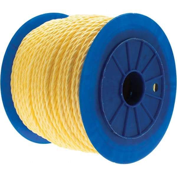 Value Collection - 600' Max Length Polypropylene Twisted Rope - 3/8" Diam - Industrial Tool & Supply