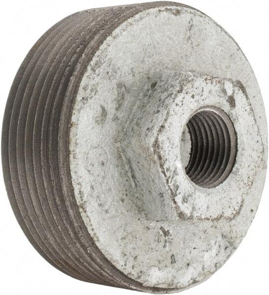 Value Collection - Class 150, 2-1/2 x 1/2" Galvanized Pipe Hex Bushing - Threaded, Malleable Iron - Industrial Tool & Supply