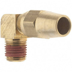 Parker - 3/8" OD, Brass Male Elbow - 400 Max Working psi, - Industrial Tool & Supply