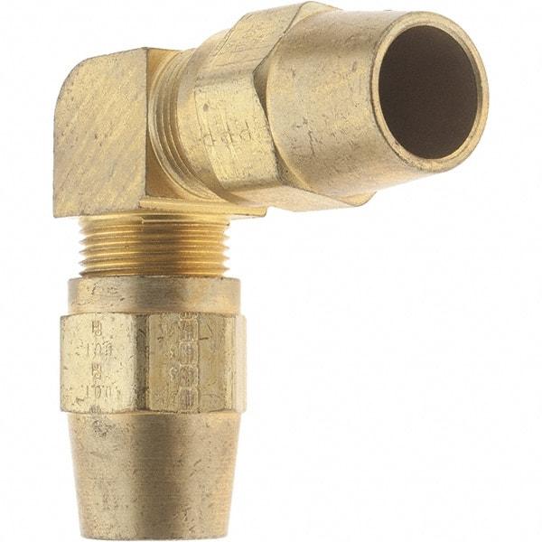Value Collection - 5/8" OD, Brass Elbow - Comp x MNPT Ends - Industrial Tool & Supply