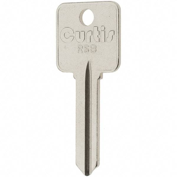 Value Collection - Metal Rousseau Key Blank - Nickel - Industrial Tool & Supply