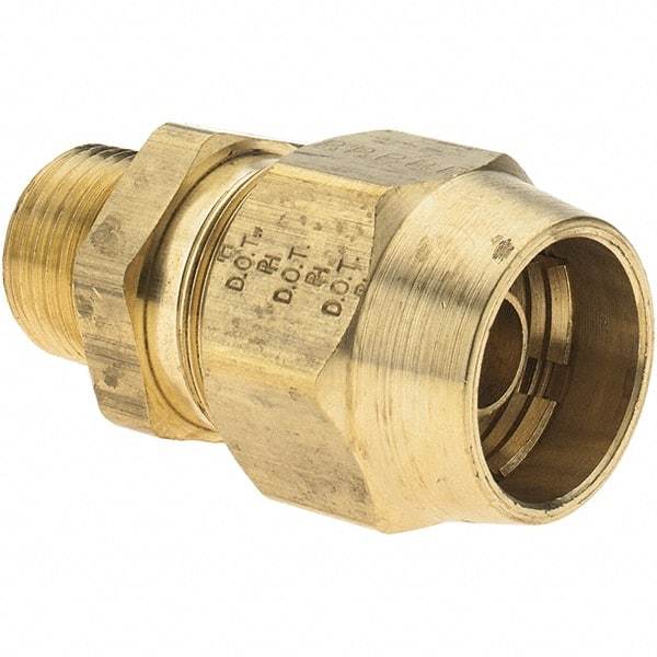 Parker - 1/2 MNPT, Reusable Hose Male Fitting - 1/2" Hose ID - Industrial Tool & Supply