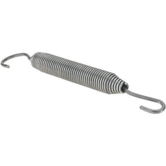 Value Collection - 17/32" OD, Steel Extension Spring - 5-1/4" Free Length - Industrial Tool & Supply