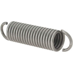 Value Collection - 11/32" OD, Steel Extension Spring - 15 Lb/In Rating - Industrial Tool & Supply