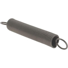 Value Collection - 3/8" OD, Steel Extension Spring - 2.1 Lb/In Rating - Industrial Tool & Supply