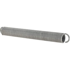 Value Collection - 31/64" OD, Steel Extension Spring - 6.3 Lb/In Rating - Industrial Tool & Supply