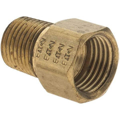 Value Collection - 1/4" OD, Brass Male Connector - Industrial Tool & Supply