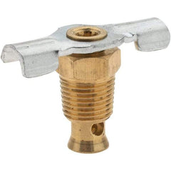 Value Collection - 1/8" Pipe, External Seat Drain Cock & Shutoff Valve - 1/8 Thread, 150 Max psi, 1-1/8" Long - Industrial Tool & Supply