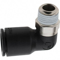 Parker - 12mm Outside Diam, 1/4 BSPT, Nylon Push-to-Connect Tube Male Elbow - 290 Max psi - Industrial Tool & Supply