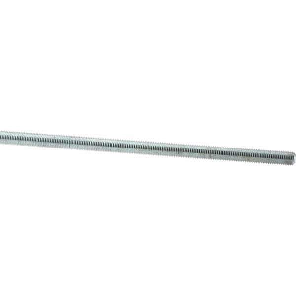 Value Collection - M10x1.25 1m Long, Steel Metric Threaded Rod - Zinc-Plated Finish - Industrial Tool & Supply