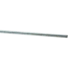 Value Collection - M10x1.25 1m Long, Steel Metric Threaded Rod - Zinc-Plated Finish - Industrial Tool & Supply