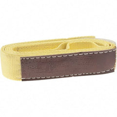 Value Collection - 6' Long x 2" Wide, 1 Ply, Nylon Web Sling - 1,760 Lb Choker Capacity, Yellow - Industrial Tool & Supply