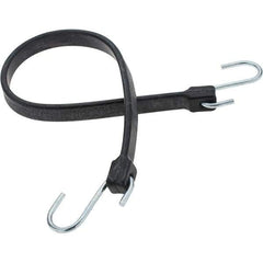 Value Collection - Heavy Duty Tie Down with S Hook - 24" OAL, Black - Industrial Tool & Supply